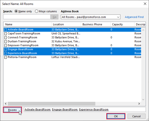 How Do I Add A Meeting Room Calendar To My Outlook PromoForce 
